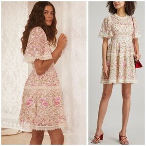 New Needle & Thread Rosie Lace Mini-Dress Size 4​​